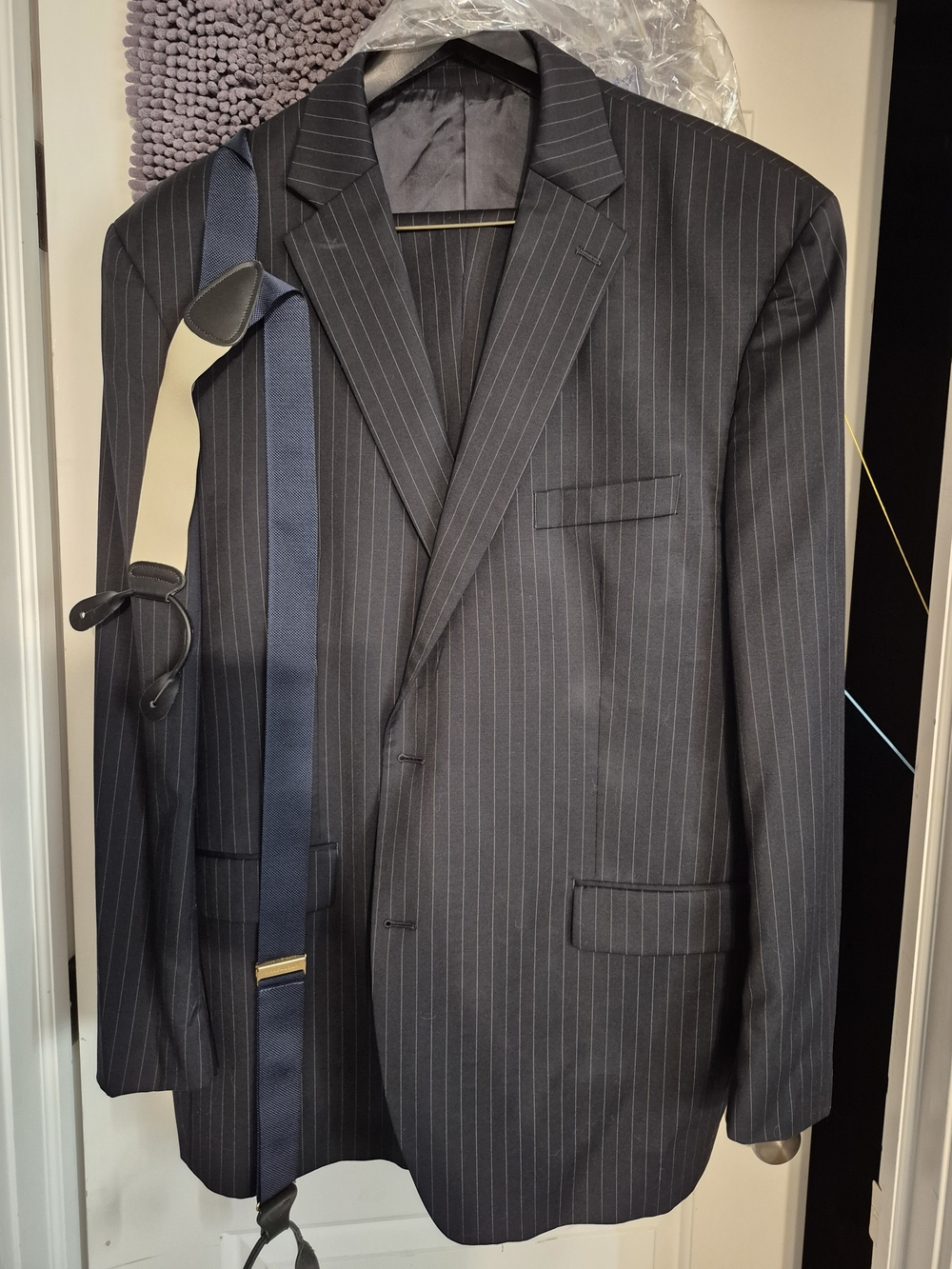 Ralph Lauren Navy Pinstripe Suit SET